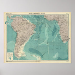 South Atlantic Ocean Poster