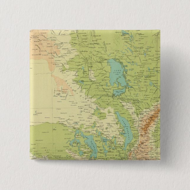 South Australia 2 Inch Square Button (Front)