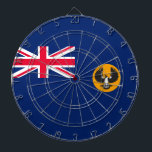 South Australian Flag (Australian State) (SA) Dartboard<br><div class="desc">This design features the flag of South Australia (abbreviated as SA), which is a state in the southern central part of Australia. The state of South Australia covers some of the most arid parts of the country. South Australia shares borders with all of the other mainland states, as well as...</div>