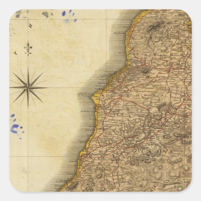 South Ayrshire Square Sticker (Front)