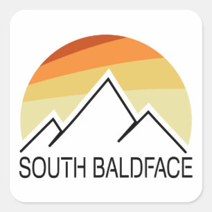 South Baldface New Hampshire Retro Square Sticker