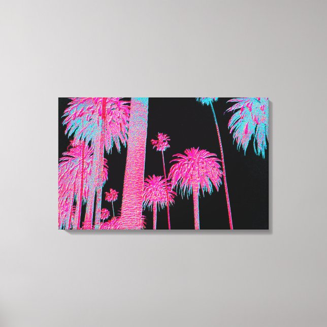South Beach Art Deco Miami Florida Neon Canvas Art (Front)