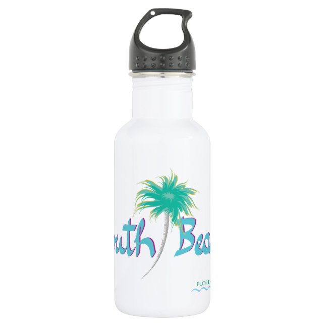 South Beach, FL 532 Ml Water Bottle (Front)