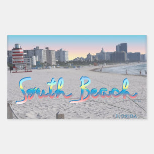 South Beach, FL City View Sticker