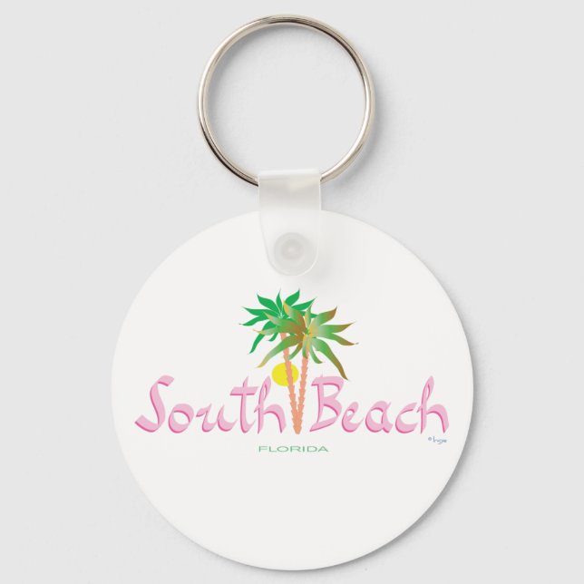 South Beach, FL Keychain (Front)