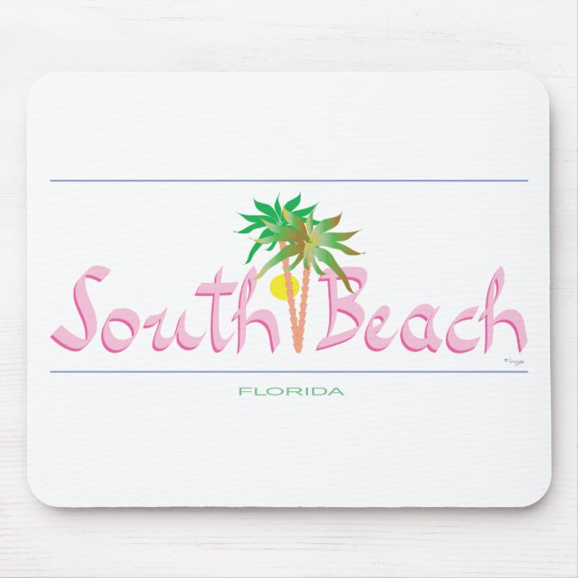 South Beach, FL Mouse Pad (Front)