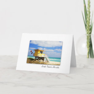South Beach Florida Greeting Card
