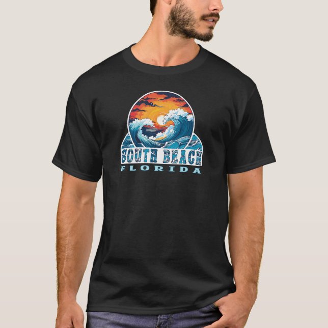 South Beach Florida Surfers T-Shirt (Devant)