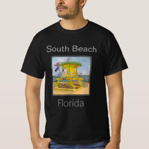 South Beach Green Round Lifeguard Tower T-Shirt