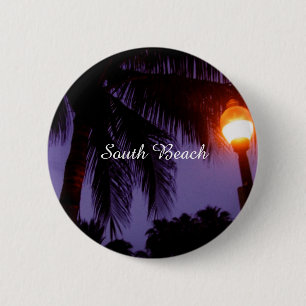 South Beach Miami 2 Inch Round Button