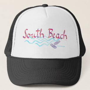 South Beach Miami Flip Flops Trucker Hat