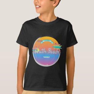 South Beach, Miami, Florida with Palms T-Shirt
