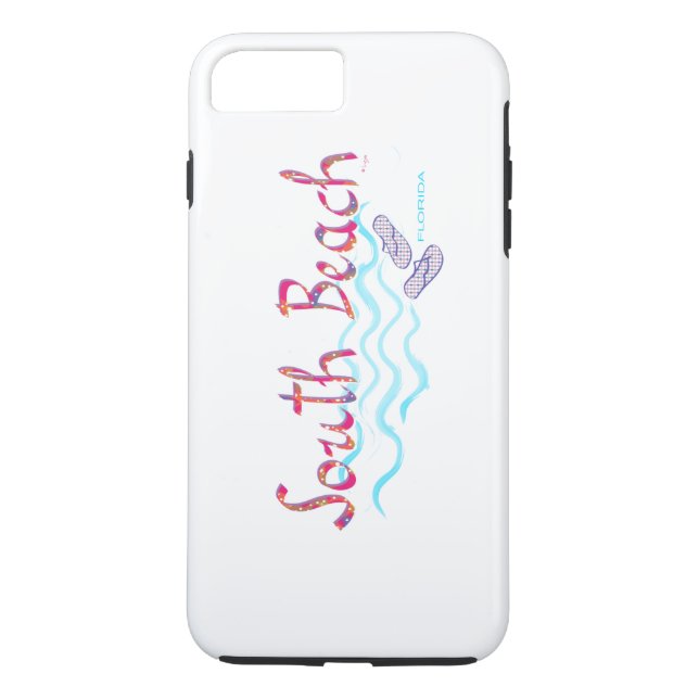 South Beach Miami, Floride Cool iPhone 7 Coque (Dos)