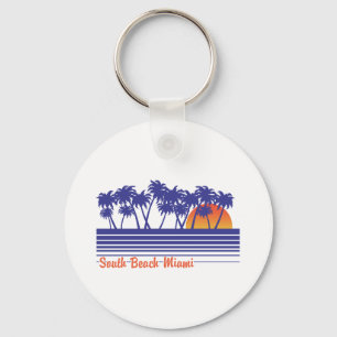 South Beach Miami Keychain