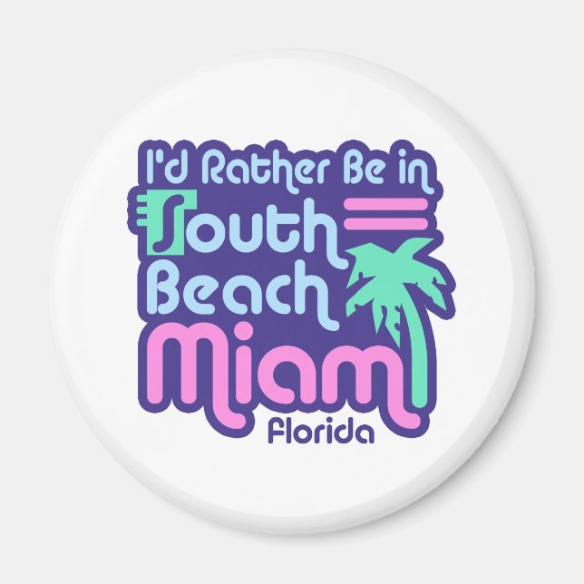 South Beach Miami Magnet (Front)