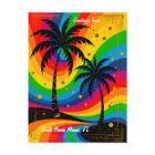 [South Beach Vibes] Colorful Retro Palm Trees