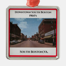  South Boston,VA. Christmas  Metal Ornament