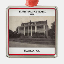 South Boston,VA. Christmas  Metal Ornament