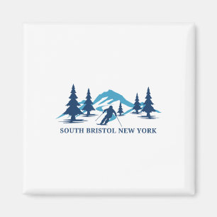 South Bristol New York Ski Resort Skiing Skier _1 Magnet