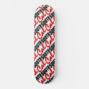 South Cal™ Brand White "tilt up" Skateboard Deck