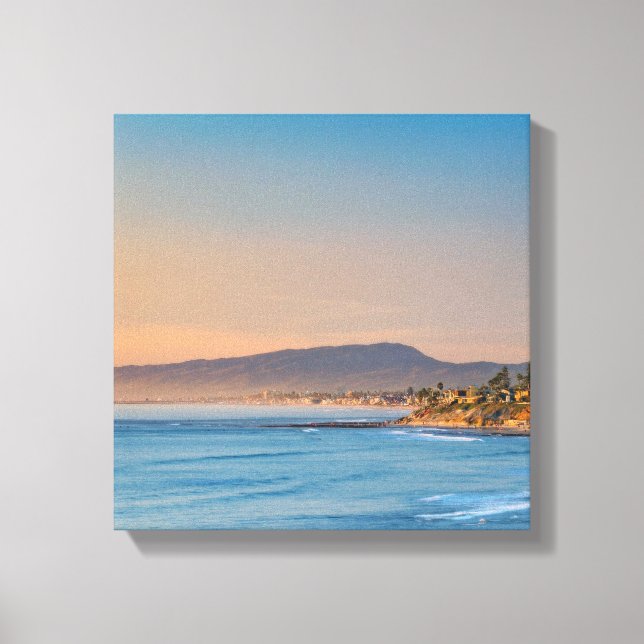 South Carlsbad beach Canvas Print (Front)