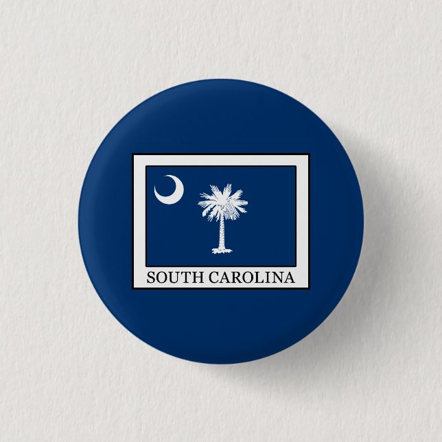 South Carolina 1 Inch Round Button (Front)