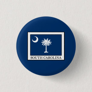 South Carolina 1 Inch Round Button