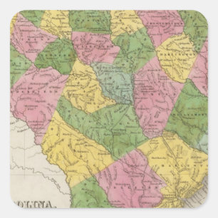 South Carolina 6 Square Sticker