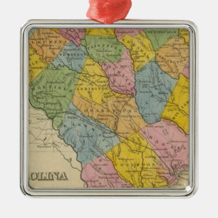 South Carolina 9 Metal Ornament