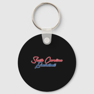 South Carolina Basketball (usa Colours)  Keychain