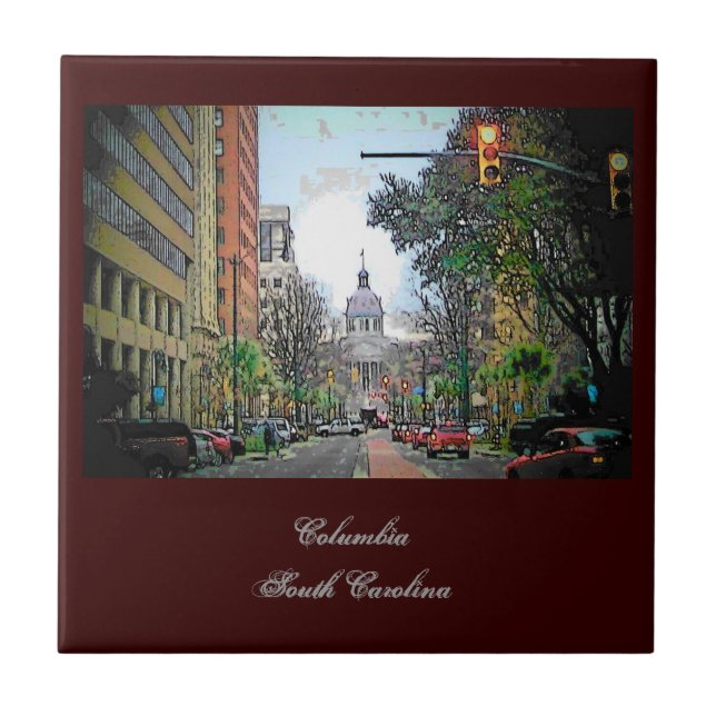 South Carolina Capital Tile (Front)