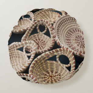 South Carolina, Charleston, Market Hall Round Pillow