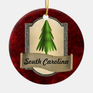 South Carolina Christmas Ornament