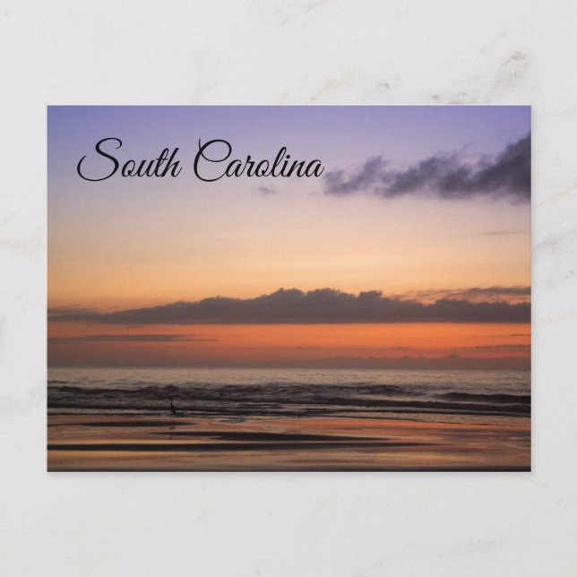 South Carolina Coastal Sunrise Postcard (Front)