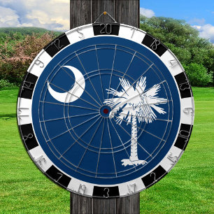 South Carolina Dartboard & Carolina Flag / board