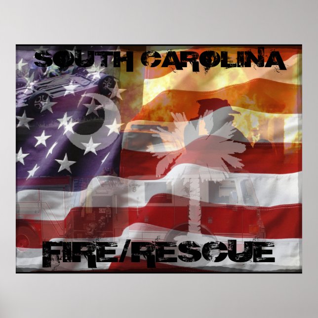South Carolina Fire/Rescue Poster (Front)