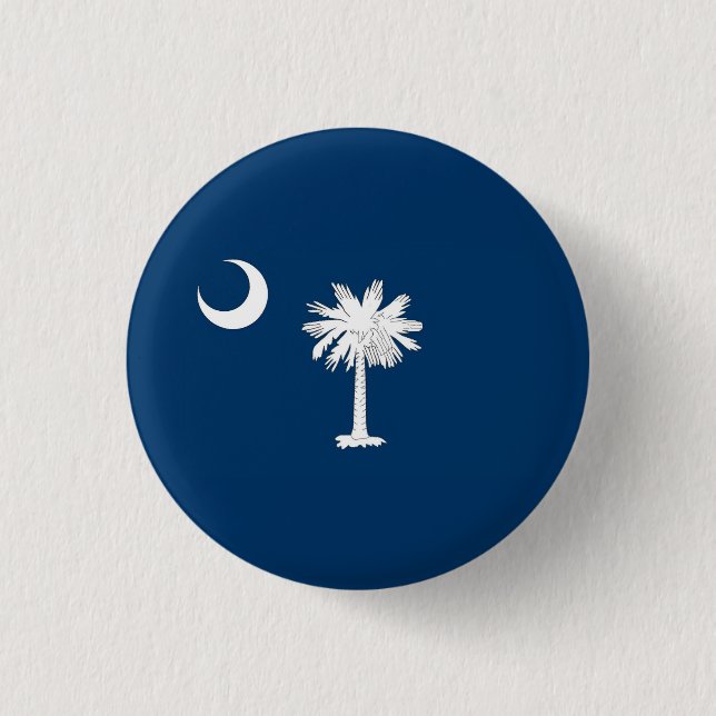 South Carolina Flag 1 Inch Round Button (Front)