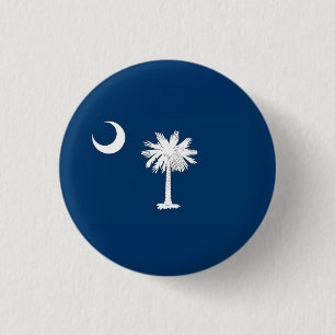 South Carolina Flag 1 Inch Round Button