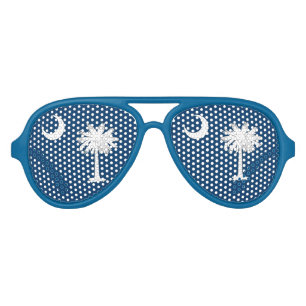 South Carolina Flag Aviator Sunglasses