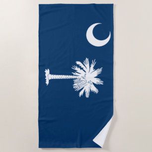 South Carolina Flag Beach Towel