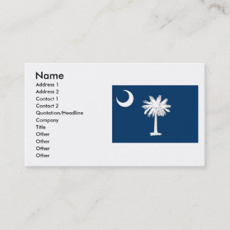 South Carolina Flag Business Card