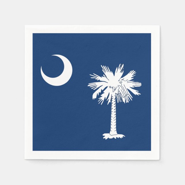 South Carolina Flag Cocktail Napkins (Front)
