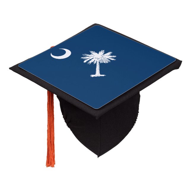 South Carolina Flag Graduation Cap Topper (Angled)