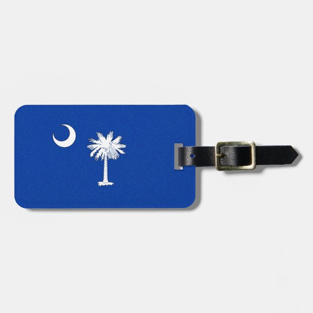 SOUTH CAROLINA FLAG LUGGAGE TAG (Front Horizontal)