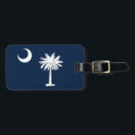 South Carolina Flag Luggage Tag<br><div class="desc">The iconic South Carolina flag repurposed on a customizable luggage tag. It's simple to add your personal information to the back.  If you are purchasing it as a gift,  you have the option of ordering  the tag with the slip in information card.</div>
