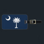 South Carolina Flag Luggage Tag<br><div class="desc">The iconic South Carolina flag repurposed on a customizable luggage tag. It's simple to add your personal information to the back.  If you are purchasing it as a gift,  you have the option of ordering  the tag with the slip in information card.</div>