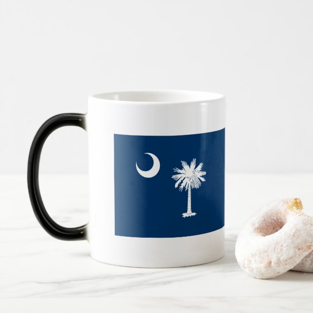 South Carolina Flag Magic Mug (With Donut)