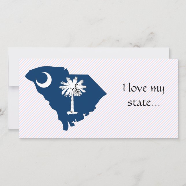 South Carolina Flag Map (Front)