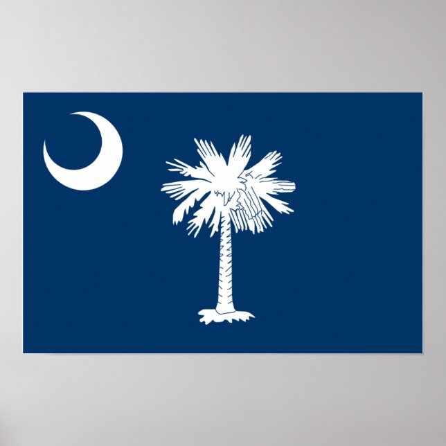 South Carolina Flag Poster (Front)