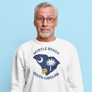 South Carolina Flag State Flower Yellow Jessamine Sweatshirt
